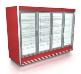 Пристенная горка Айсберг Олимпия-М 1,25 Вынос, распашные двери от интернет-магазина Climateon