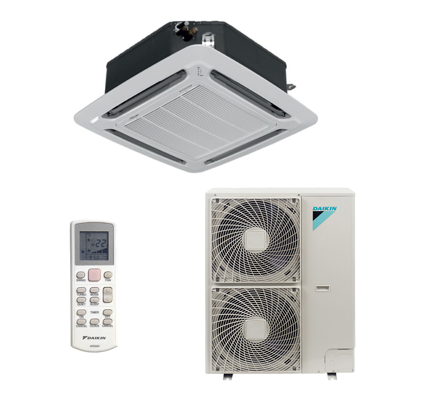 Кондиционер кассетный Daikin ACQ125D/AZQS125BY1 от интернет-магазина ClimateON
