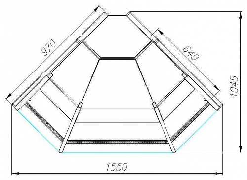 Витрина холодильная Carboma GC95 VM-5 (ВХСу-1 GC95 внешний 90 INOX)(П0000004991.238) от интернет-магазина Climateon