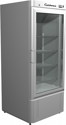Шкаф холодильный Carboma R560С INOX (стекло)(П0000005322) от интернет-магазина Climateon